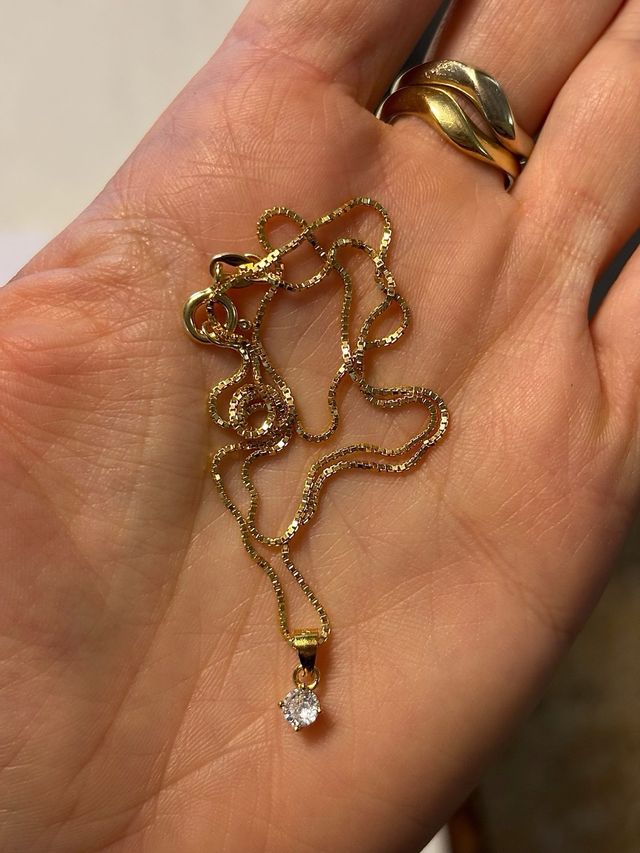 Collana veneziana punto luce argento 925 placcato