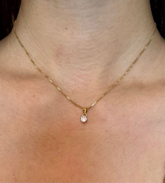 Collana veneziana punto luce argento 925 placcato