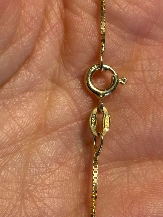 Collana veneziana punto luce argento 925 placcato