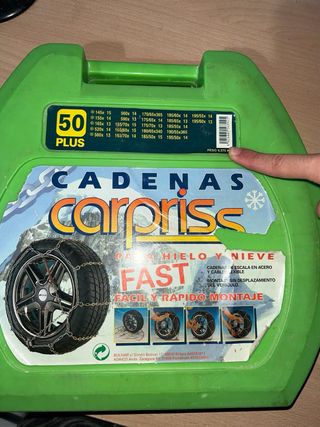 Cadenas para hielo y nieve de coche