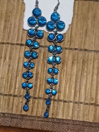 PENDIENTES VINTAGE CON DIAMANTES DE IMIT