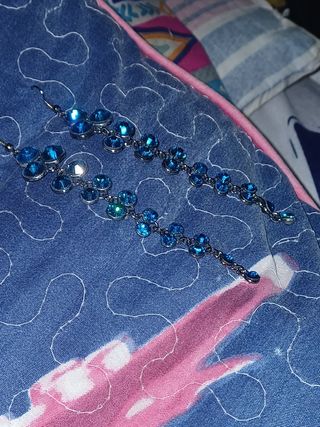 PENDIENTES VINTAGE CON DIAMANTES DE IMIT