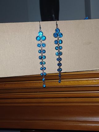 PENDIENTES VINTAGE CON DIAMANTES DE IMIT