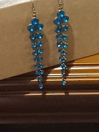 PENDIENTES VINTAGE CON DIAMANTES DE IMIT