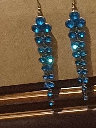 PENDIENTES VINTAGE CON DIAMANTES DE IMIT