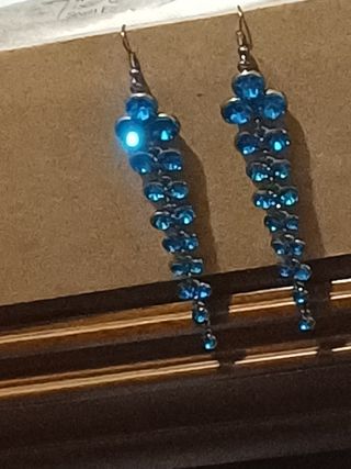 PENDIENTES VINTAGE CON DIAMANTES DE IMIT