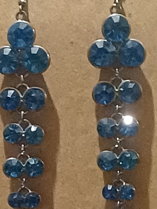 PENDIENTES VINTAGE CON DIAMANTES DE IMIT