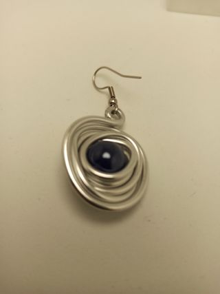 Pendientes aluminio y cerámica