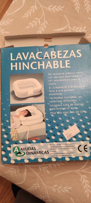 Lavacabezas hinchable