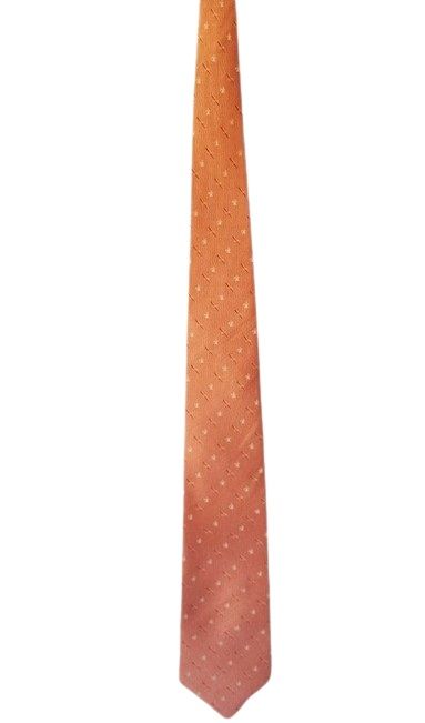 Corbata de seda naranja