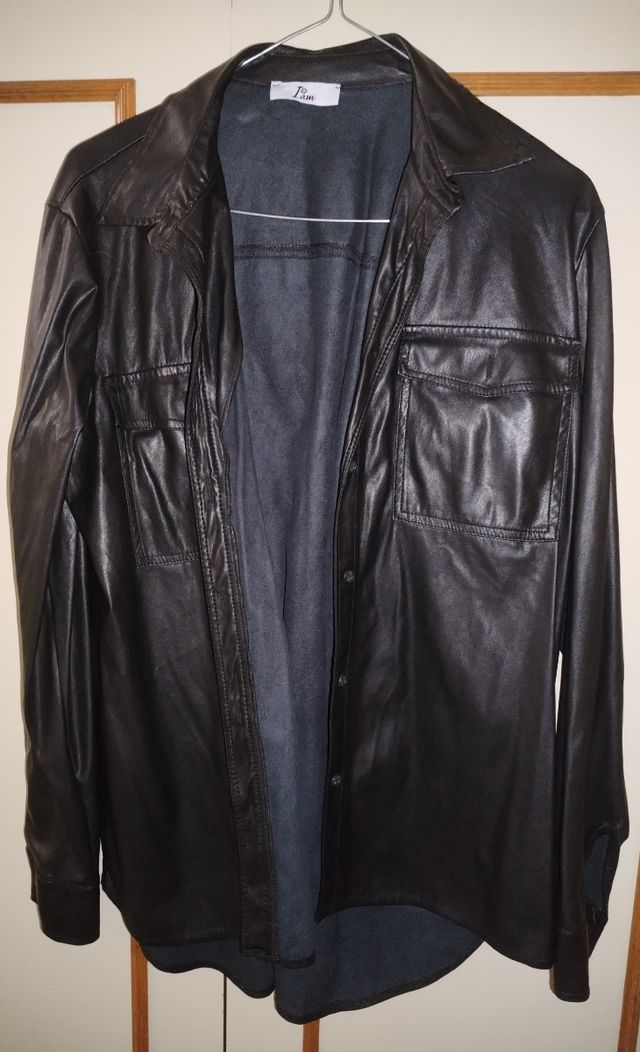 Camicia donna ecopelle