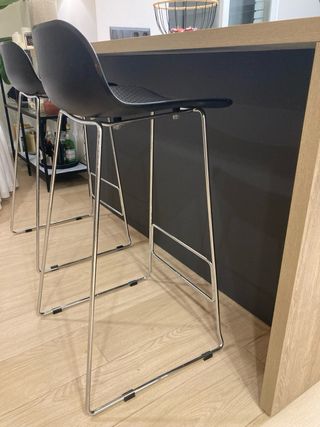 Sgabelli da cucina/ufficio neri