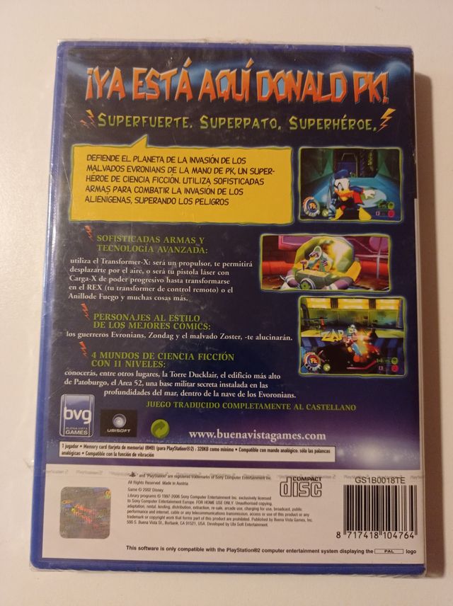 DISNEY DONALD PK: EL SUPERHEROE PLAYSTATION 2 PREC