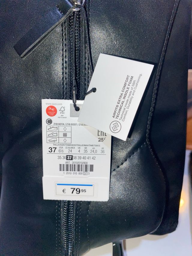 Botas altas talla 37 zara