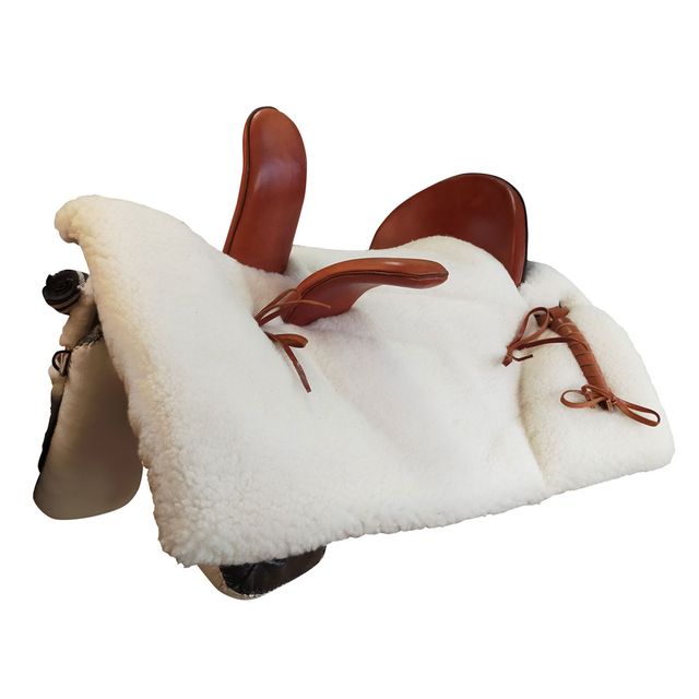 SILLA VAQUERA AMAZONA BORREGUILLO NATURAL NUEVA