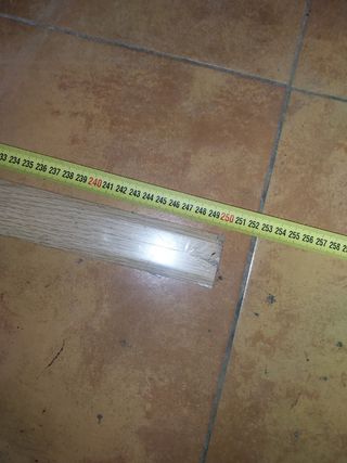 Perfil remate suelo color pino