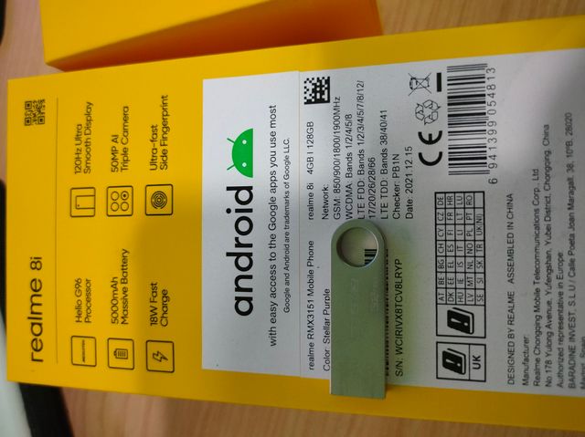 Teléfono móvil Realme 8i