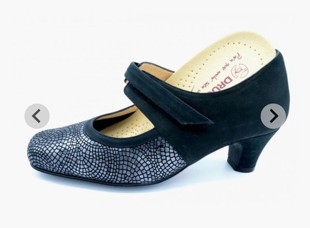 Zapato de vestir mujer 36 negro. Zapato Drucker