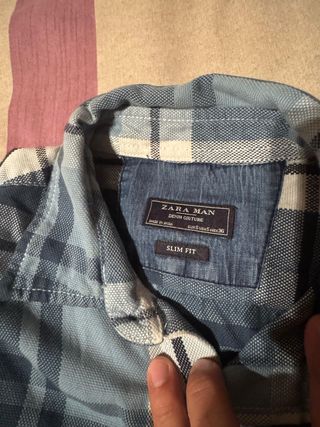 Camisa cuadros Zara Man