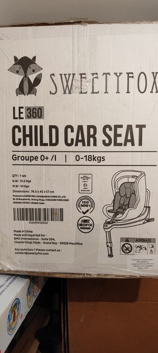 Silla para coche grupo 0/1 0-18 kg