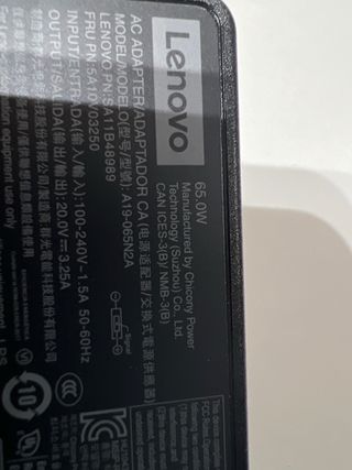 Cargador lenovo original