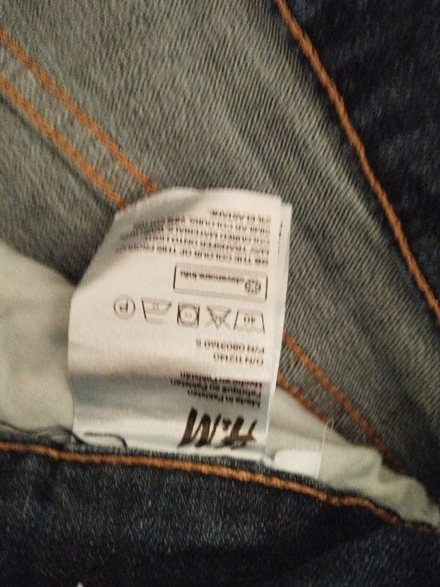 Pantalon vaquero slim fit azul oscuro