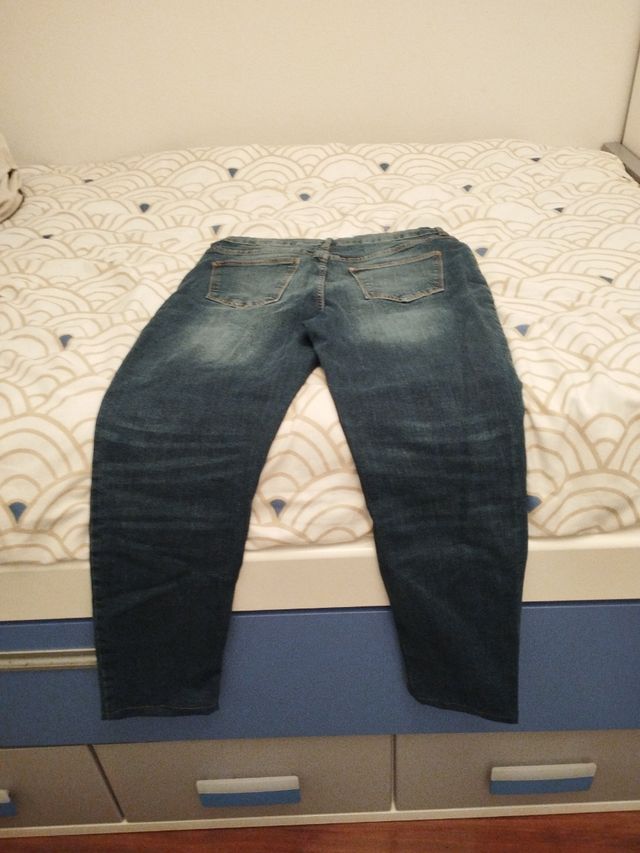 Pantalon vaquero slim fit azul oscuro