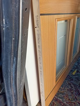 Puerta interior con cristales