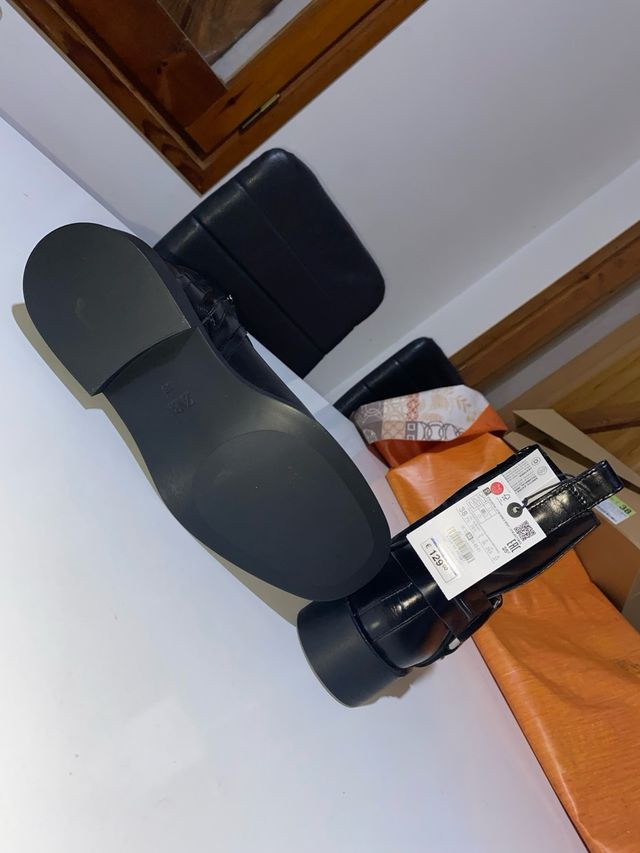 Botines de piel Zara talla 38