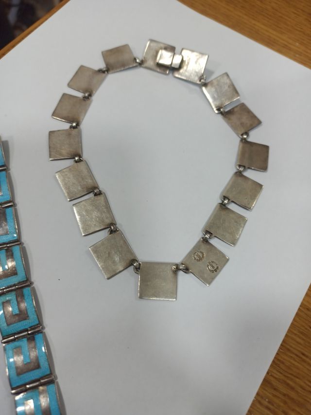Gargantilla y pulsera de plata 925