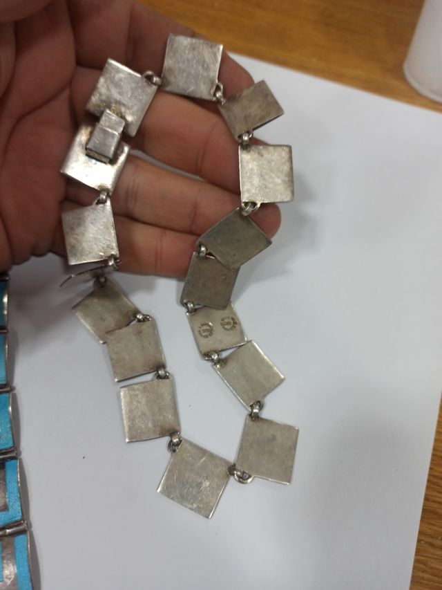 Gargantilla y pulsera de plata 925