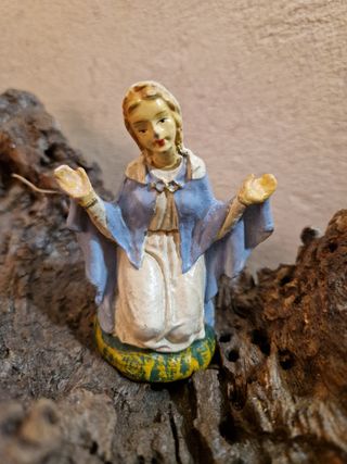 Natività n.3 Statuine Cartapesta anni 40