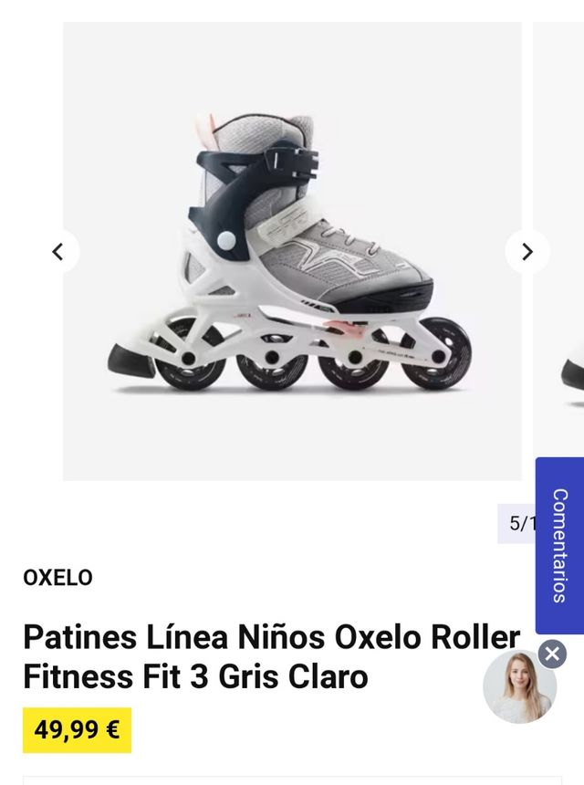 Patins Oxelo decathlon mida 32-35