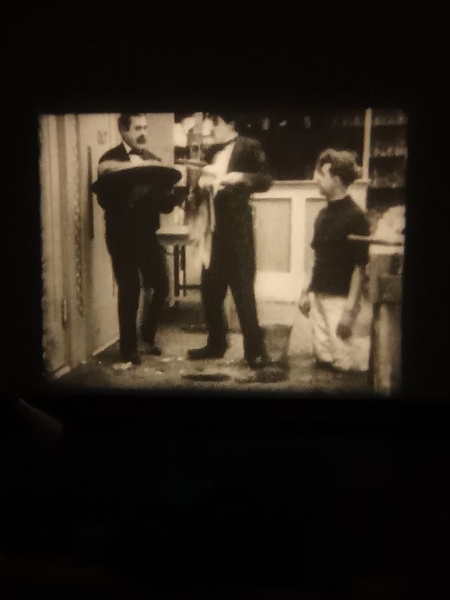 Charlot sobre ruedas en super8 