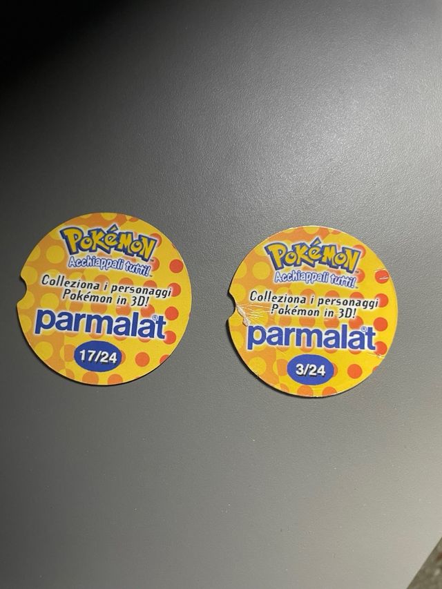 Dischetti lenticolari Pokémon 3D “Parmalat”