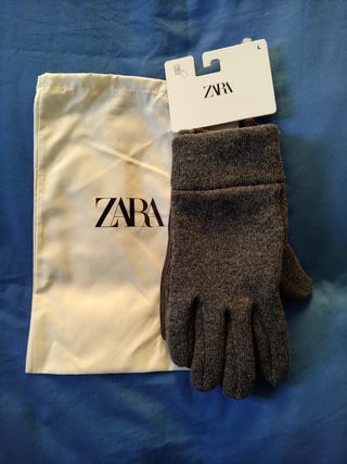 Guantes de piel Zara nuevos con etiqueta