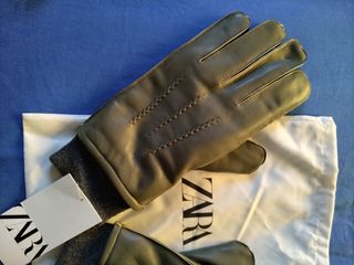 Guantes de piel Zara nuevos con etiqueta