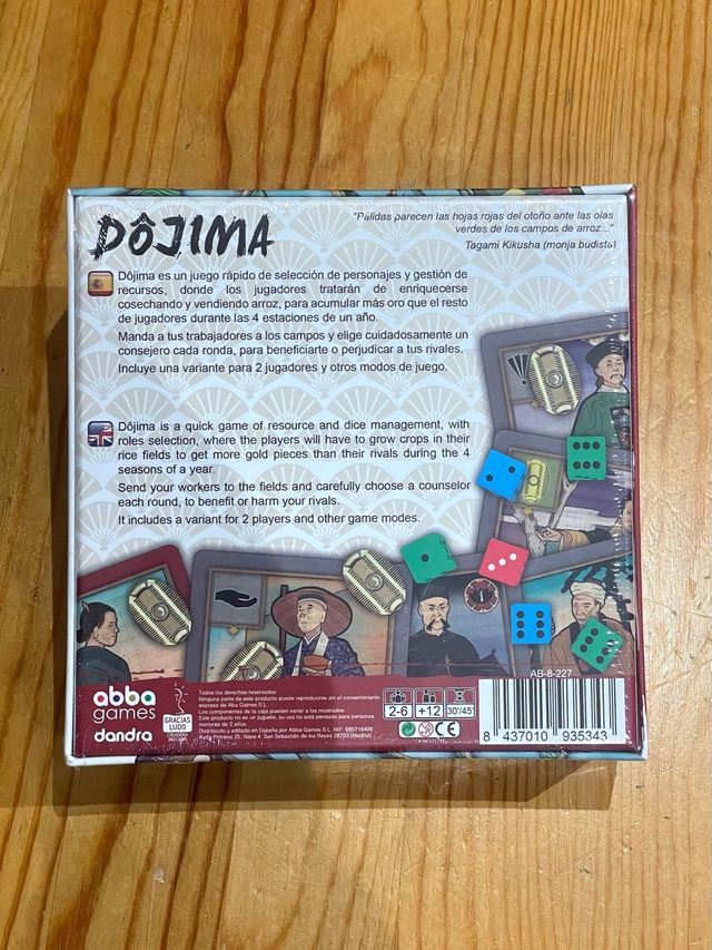 Dojima juego de mesa Nuevo precintado