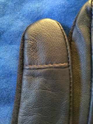 Guantes de piel Zara azules nuevos