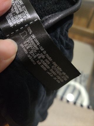 Guantes de piel Zara azules nuevos