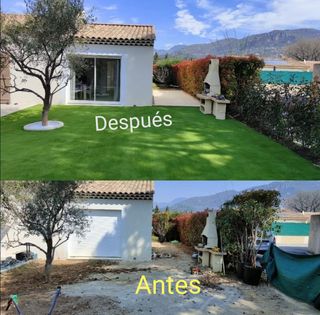 Césped artificial y servicios de jardines 