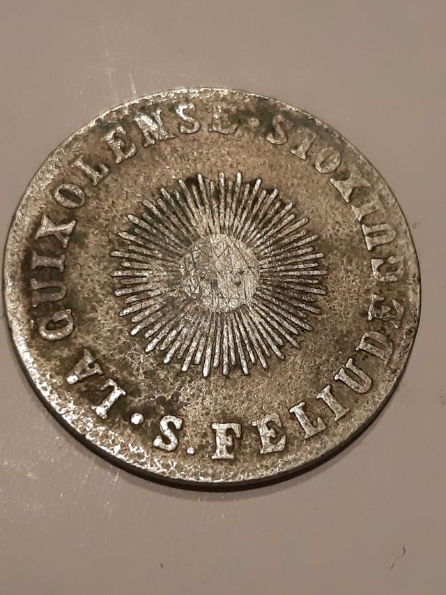 Moneda 1 peseta sant feliu de guixols