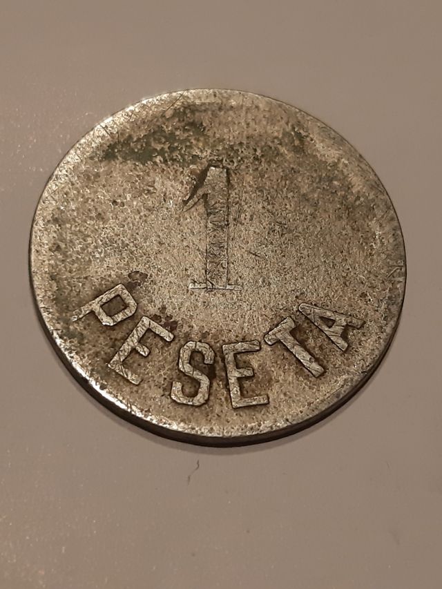 Moneda 1 peseta sant feliu de guixols
