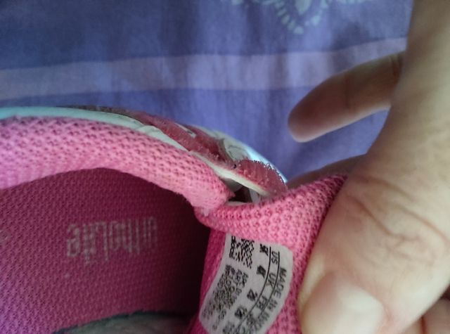 Deportivas Adidas blancas y rosas talla 20