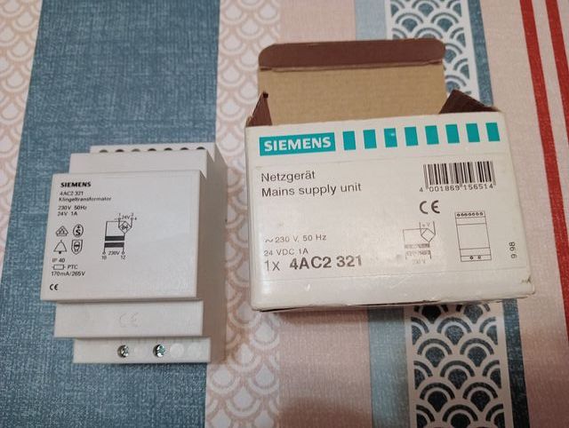 transformador alimentar Siemens 230Vac /24Vdc 1A