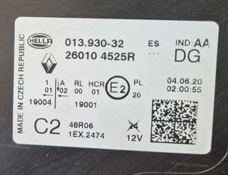 VENDO FARO DERECHO RENAULT CAPTUR LED