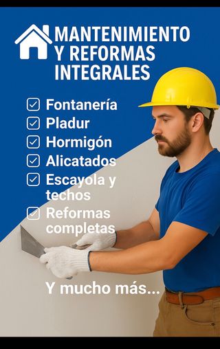 Limpieza Pintor Manitas mantenimiento .