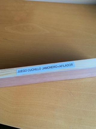 Juego de cuchillo jamonero sin estrenar