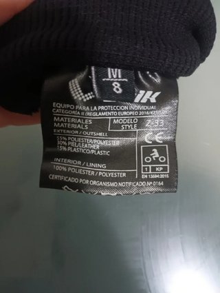 Guantes moto unik h20