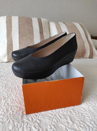 Zapatos Negros Mujer de Piel